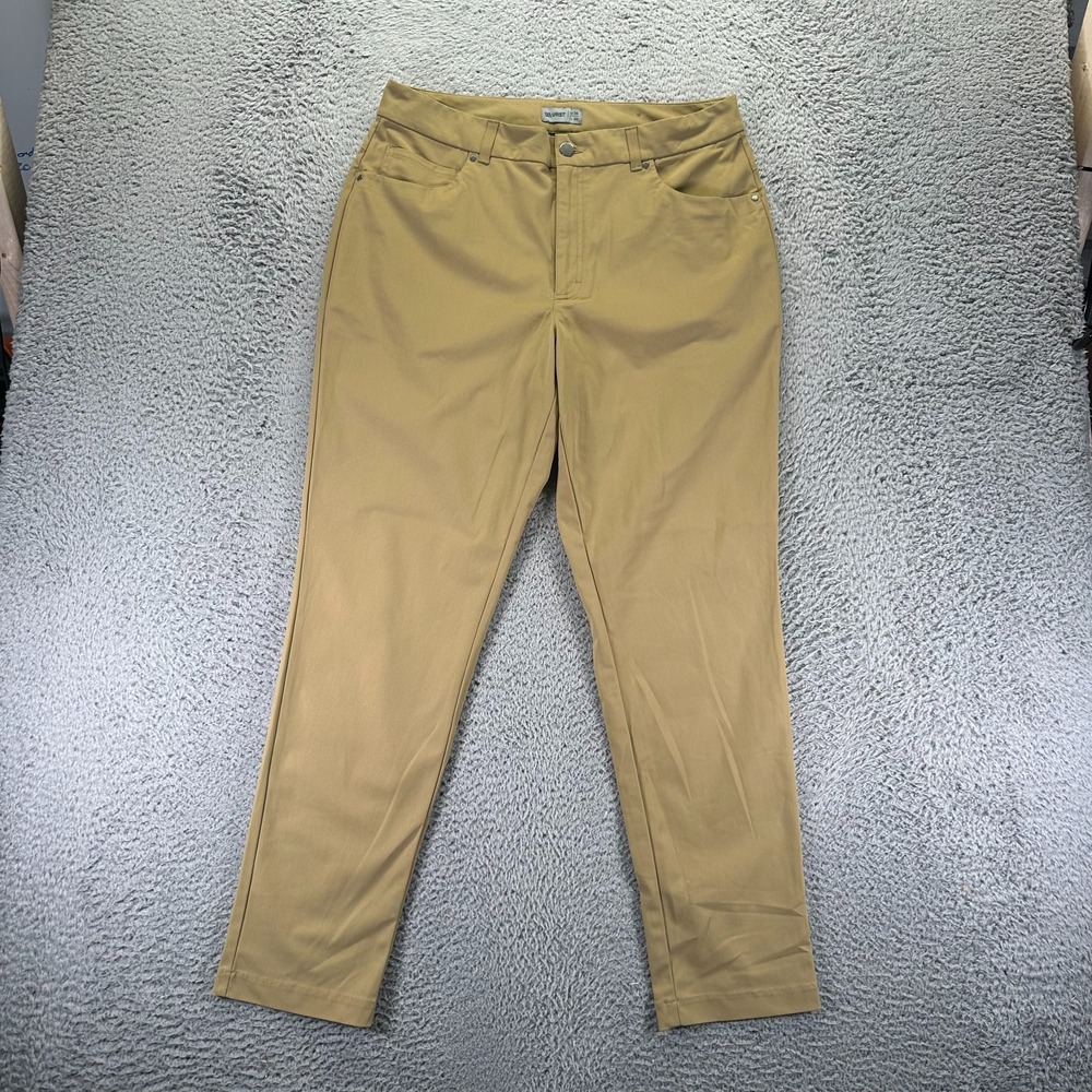 Vrst Pant Men 36x32 Brown Cotton Windbreaker Tapered Leg Hiking Gorpcore Stretch